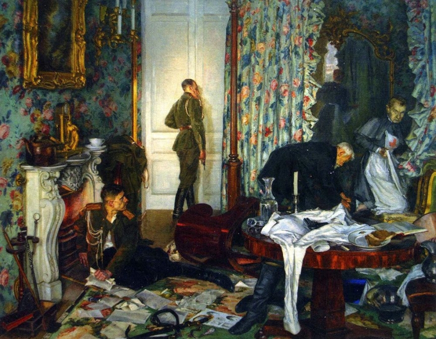 «Бегство Керенского из Гатчины», худ. Григорий Шегаль, 1937-1938 годы