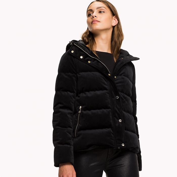 Бархатная куртка с наполнителем Tommy Hilfiger