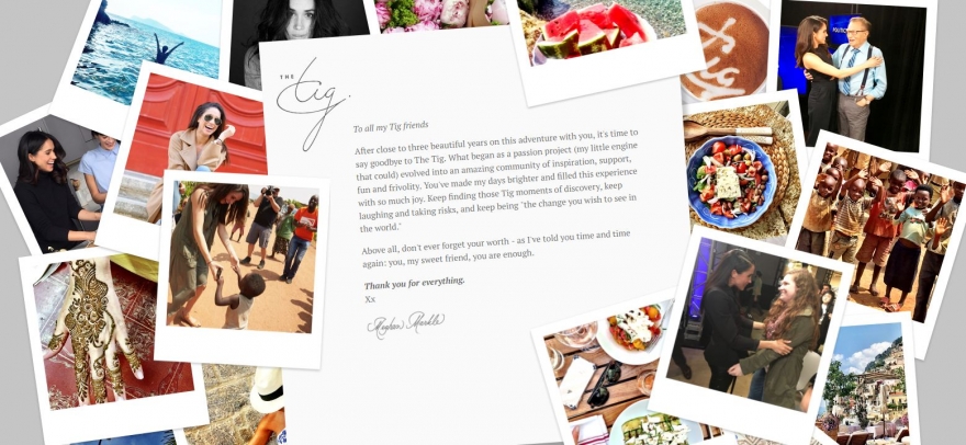 Сайт The Tig после закрытия блога