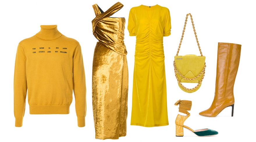 Мужской свитер Facetasm, 17 884 руб.; платье Jason Wu, 186 512 руб.; платье-футболка Antonio Marras, 94 752 руб.; сумка на плечо на цепочке Jacquemus