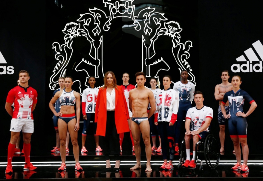 Американская сборная на презентации формы для Олимпиады в Рио, 2016 год