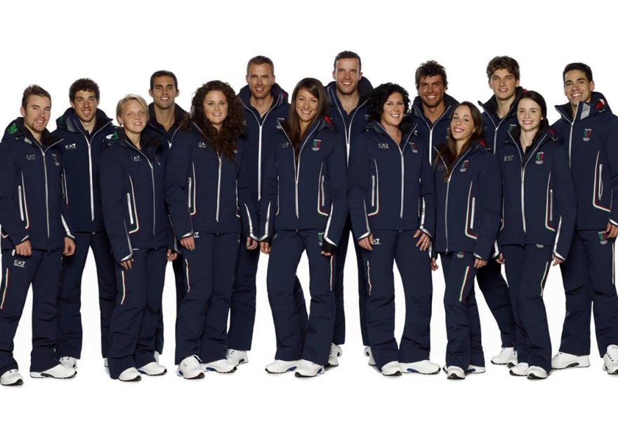 Форма итальянской сборной для игр в Сочи, 2014 год