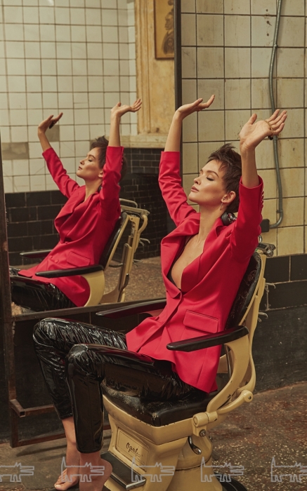Жакет брюки серьга JM studio (ДЛТ), Saint Laurent (ЦУМ), Runa Jewelry (Runa Jewelry)