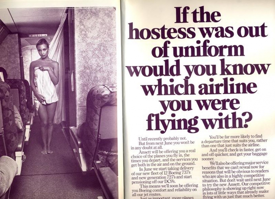 Реклама Ansett Airlines, 1970-е