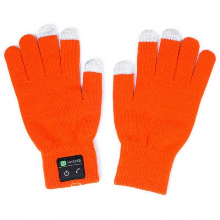 Перчатки с гарнитурой "HB-502 Оrange" от Harper, 1 790 руб.