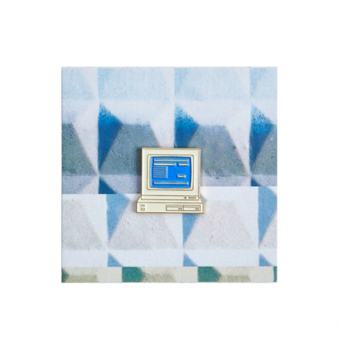 Значок металлический "90 Компьютер" от Heart Of Moscow, 350 руб.