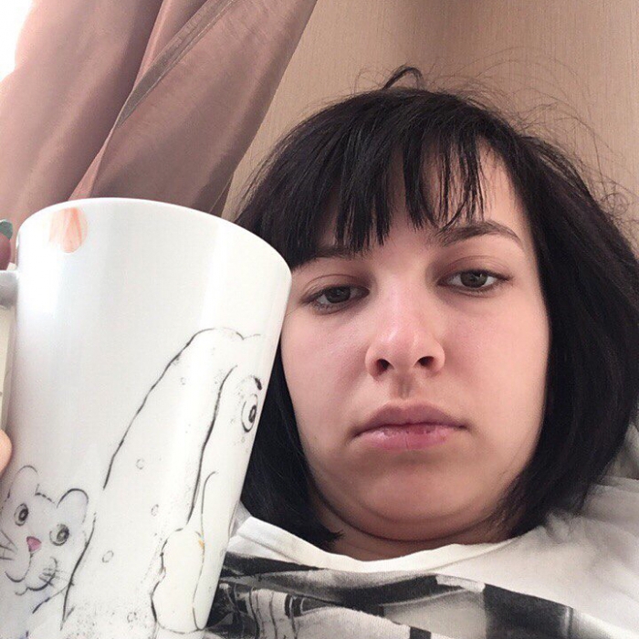 Это фото Настя выложила под тегом #твоелицовсегданорма