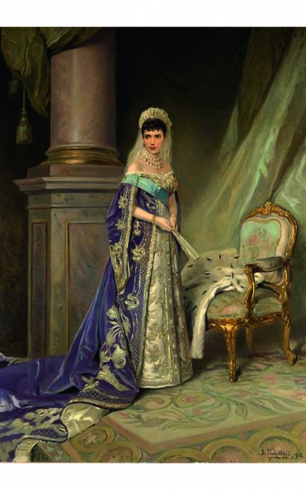 Шлейф царицы, из которого пошили занавеску