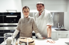 Редактор журнала "Екб.Собака.ru" Саша Колесниченко и Шеф-повар Miele Дмитрий Цех