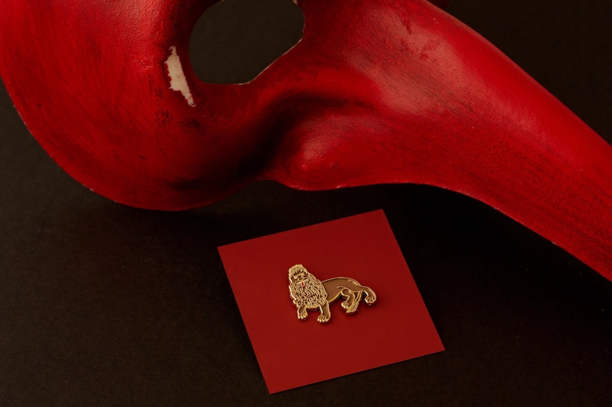 «Страдающий лев», рисунок из энциклопедии «О свойствах вещей» («De proprietatibus rerum»), XIII век