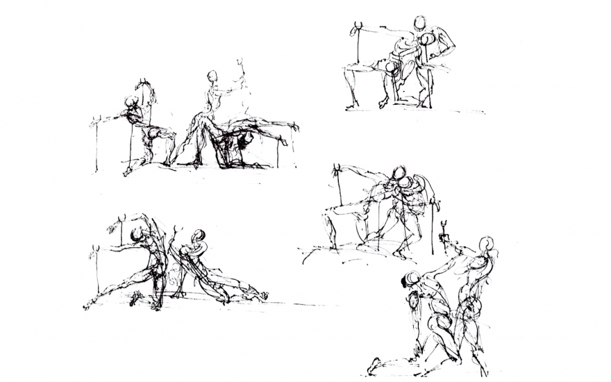 Эскиз к спектаклю «La Verita»