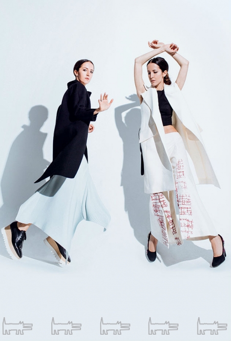 Матильда Шнурова примеряет вещи финалистов «Новые имена в дизайне»-2015 в съемке для журнала