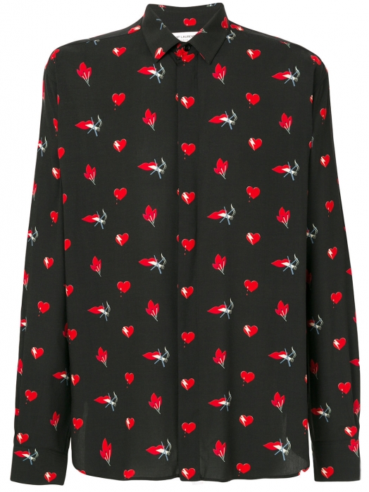 Мужская рубашка Saint Laurent, 42 168 рублей (Farfetch)