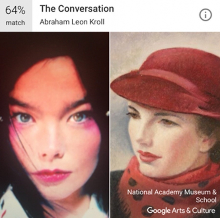 Бьорк и кратина Абрахама Кролля "Разговор"