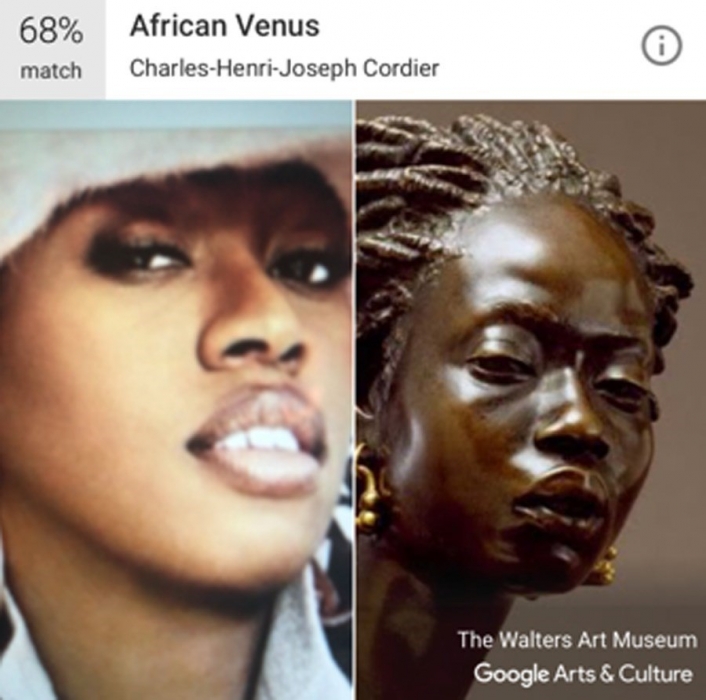 Мисси Эллиот и скульптура Шарля Кордье "Африканская Венера"