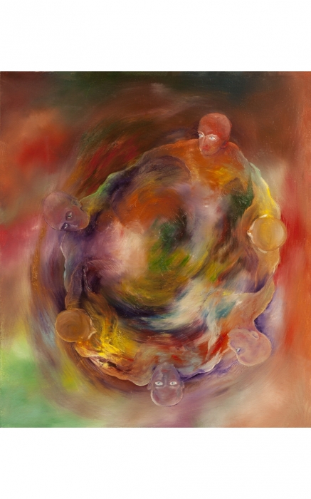 «Огненный танец», холст, масло