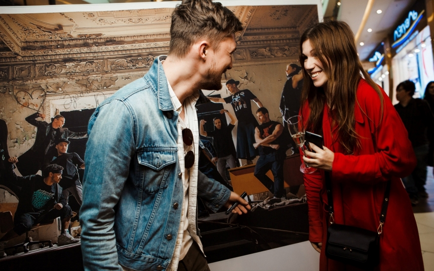 Юра Питенин и главный редактор журнала «Собака.ru» Яна Милорадовская