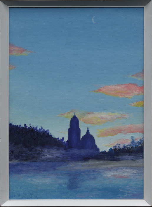 «Зимняя заря». 2012 год. Холст, масло