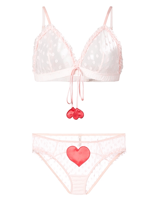 Morgan Lane, бюстгальтер 13 191 рубль, трусы 11 858 рублей (Farfetch)