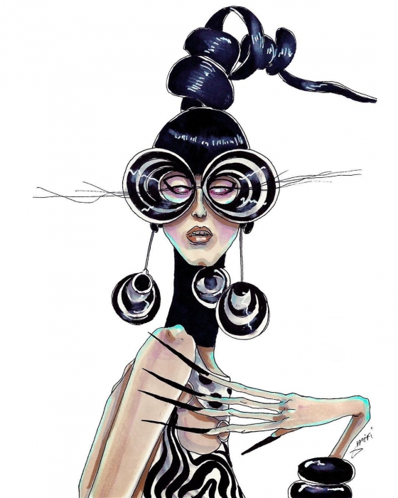 Анна Кливленд. Иллюстрация @bambiachy