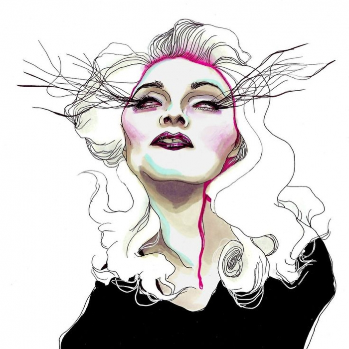 Мадонна. Иллюстрация @bambiachy