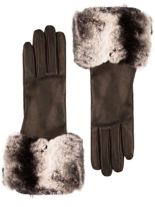 Кожаные перчатки Piero Restelli, 12 040 рублей («Кашемир и Шелк»)