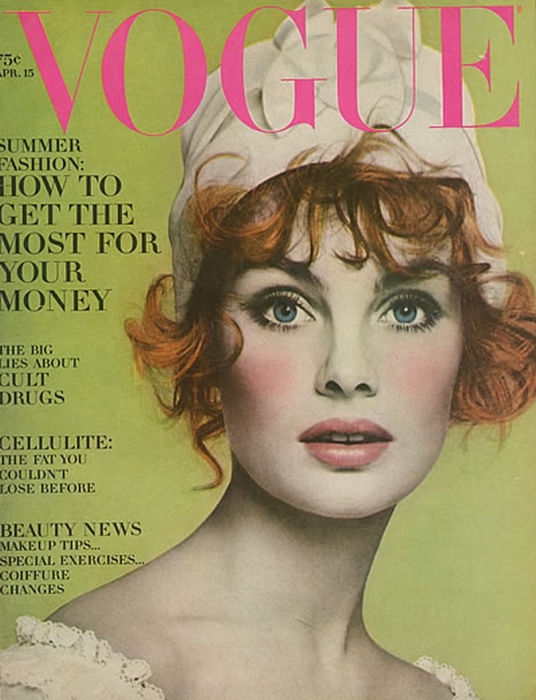 Обложка американского Vogue, апрель 1968 года