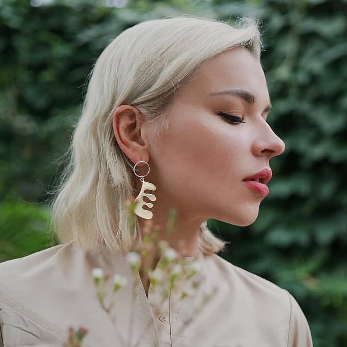 Серьги MOST из серебра и латуни, 3000 рублей