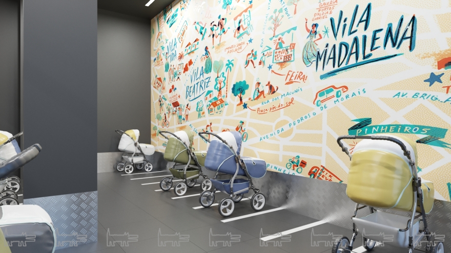 На первых этажах каждой Башни также разместятся:- колясочная,- велосипедная/бесплатный прокат велосипедов,- вело-лапомойка.Коммерческие площади первых