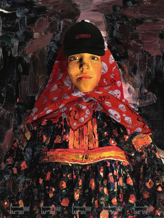 Филипп Малявин. «Верка», 1913 год. На Верке: кепка Off-White, платок Alexander McQueen