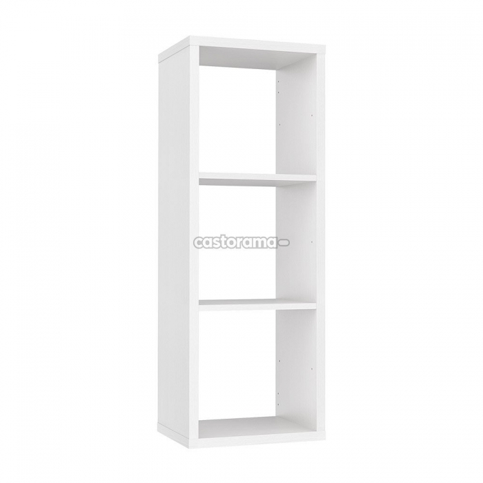 Узкий белый стеллаж, подходит для покраски