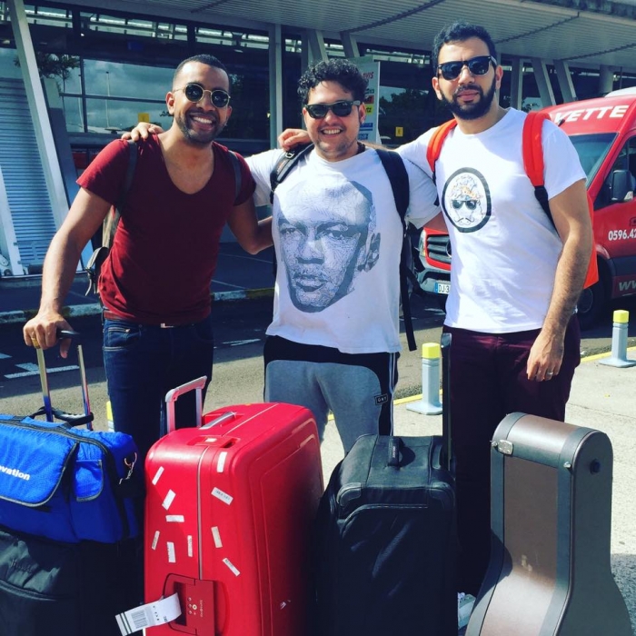 Слева направо: Маэр Боруа, Адриано Тенорио, Реда Бенабдалла