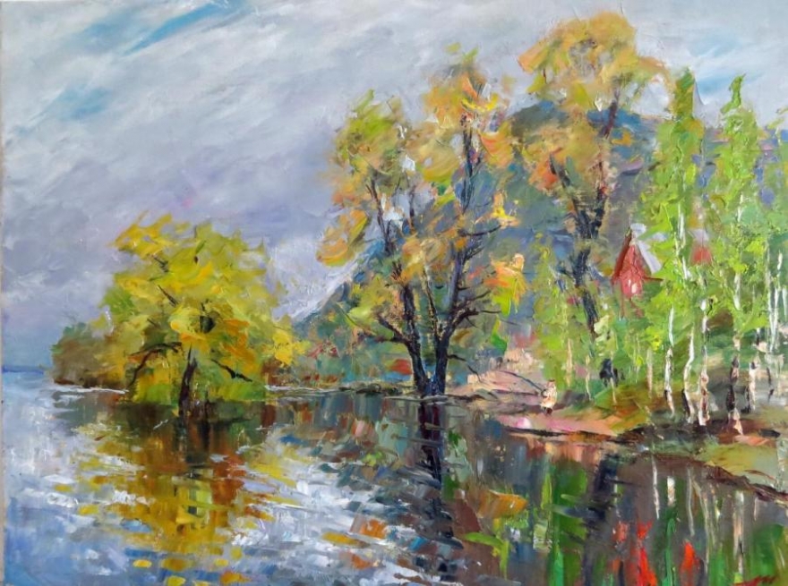 Дмитрий Мантров «Волга. Половодье», 2016 г.