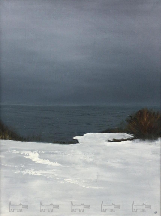 Кристина Уманец. Морской пейзаж. Холст, масло, 2017 год