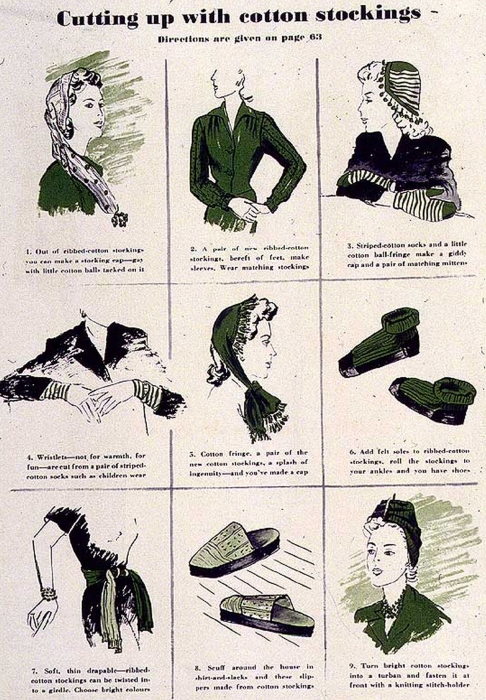 «Что можно сделать из старых хлопковых чулок», 1943 год, США