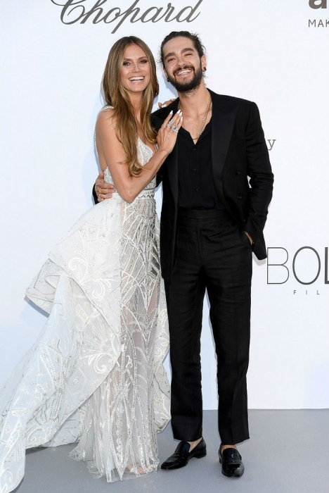 Хайди Клум в Zuhair Murad и Том Каулитц