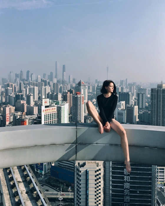 Крыша бизнес-центра в Гуаньчжоу, Китай