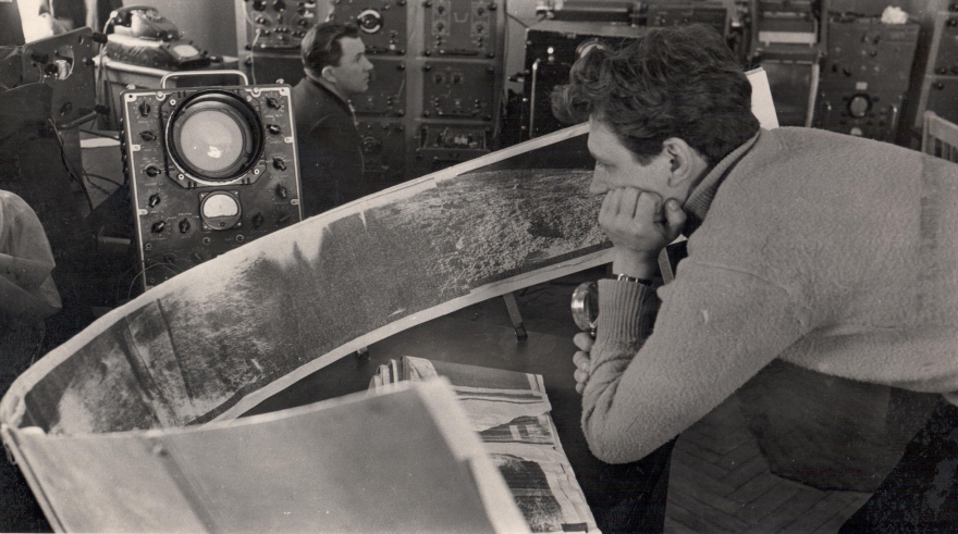 Первая панорама Луны, переданная аппаратом «Луна-9» 3 февраля 1966 г. Симферополь, НИП-16. Собрание семьи Б.Е. Чертока