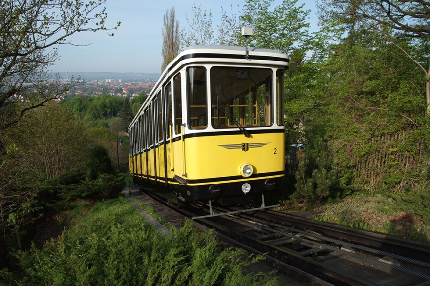 Фуникулер. Фото Verkehrsverbund Oberelbe GmbH / Foto: Martin Schmidt