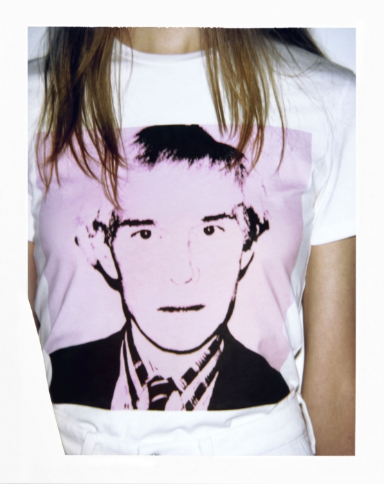 CALVIN KLEIN JEANS Short Sleeve Crewneck T-shirt, Printed artwork: Andy Warhol, Self-Portrait, c. 1982, ©/®/TM The Andy Warhol Foundation for the
