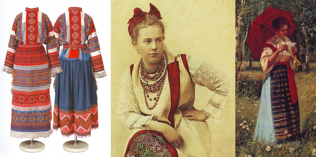 Платья «в русском стиле», 1880-1890-е годы