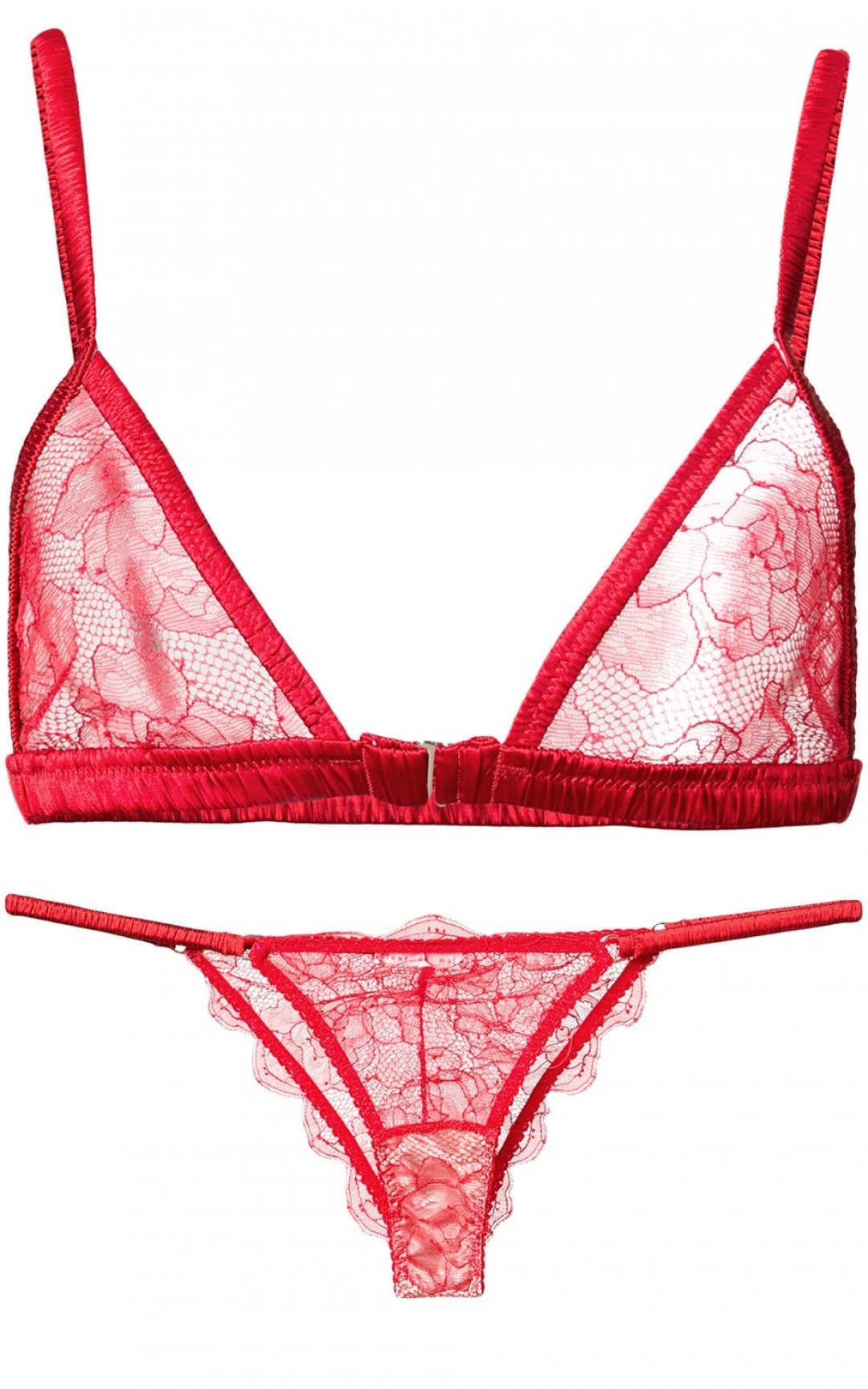 Fleur Du Mal, бюстгальтер 4584 рублей, трусы 4681 рублей (Farfetch)