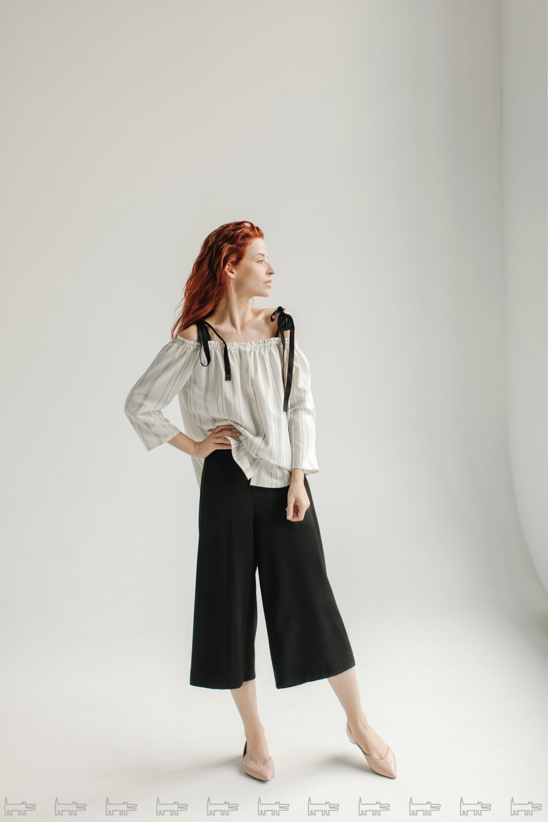 На Полине Толстун: топ Subbota Showroom, брюки Valeriya Malakhova