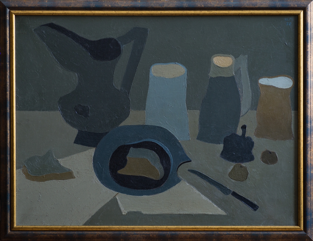 Выставка Михаила Шемякина "Доизгнанье". "Натюрморт с кувшином". 1970. Коллекция Анатолия Васильева