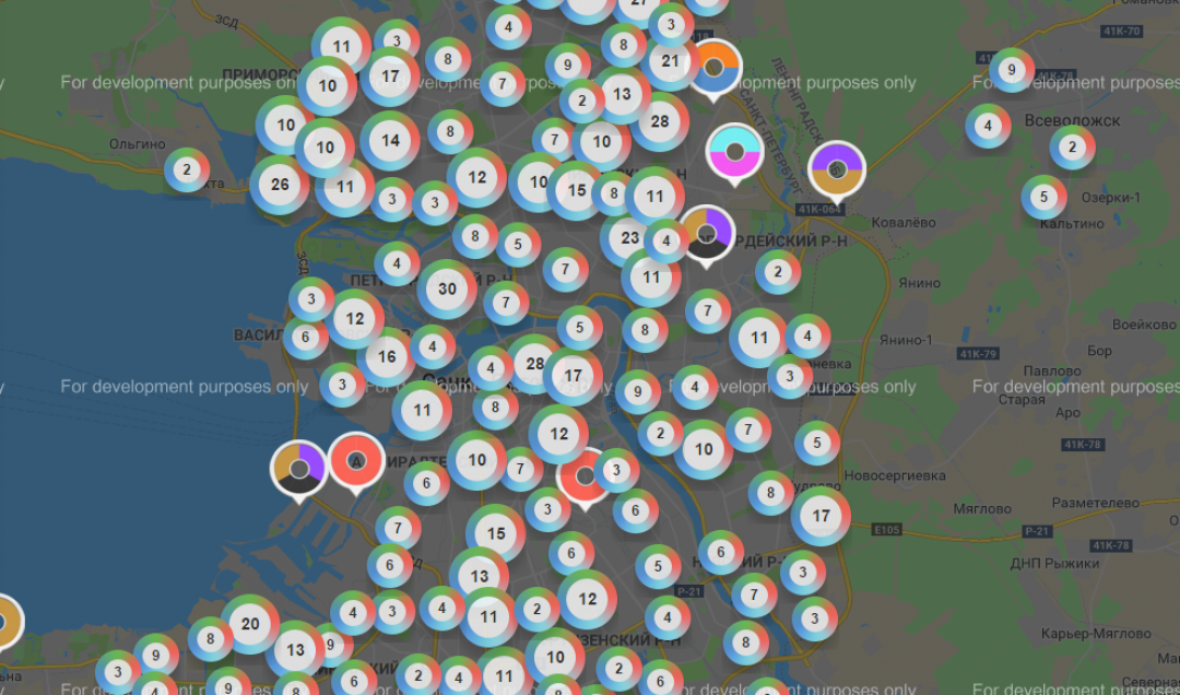 Скриншот http://recyclemap.ru/spb