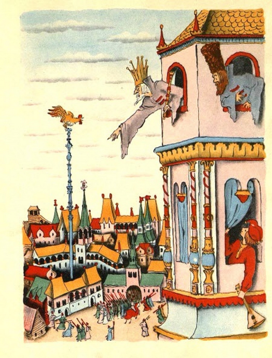 Владимир Конашевич иллюстрации к сказкам Пушкина