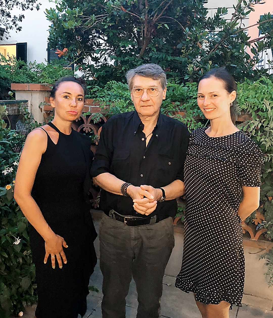 Элиза Савасина, Лучио Каратоццоло с супругой Алиной Розовой.