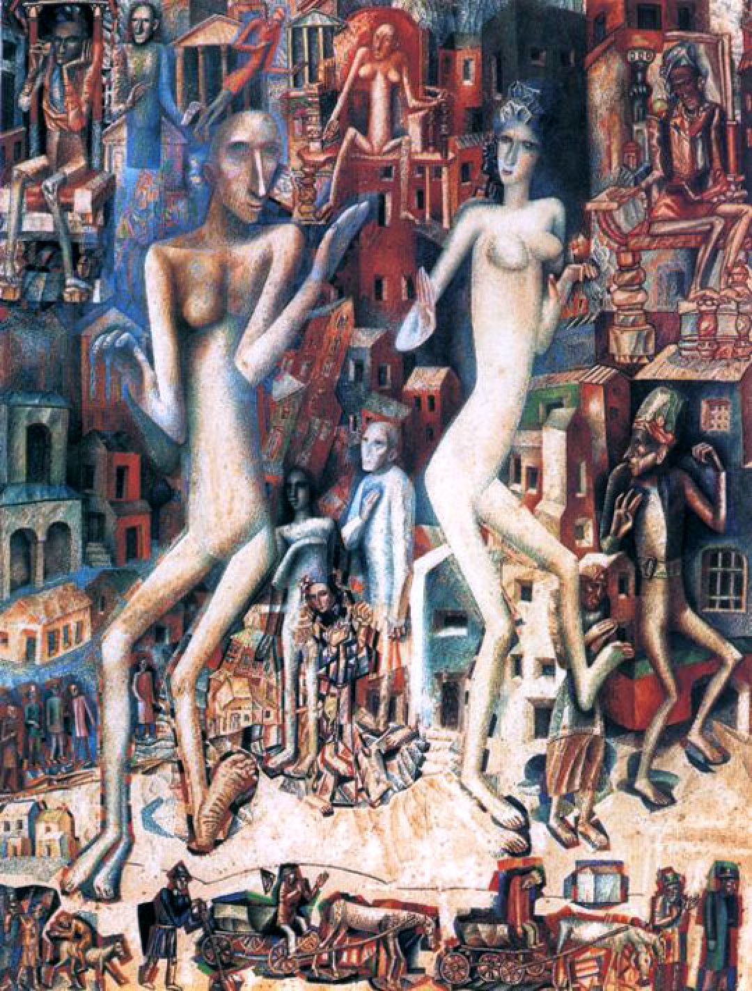 П. Н. Филонов "Мужчина и женщина", 1912-13 гг.