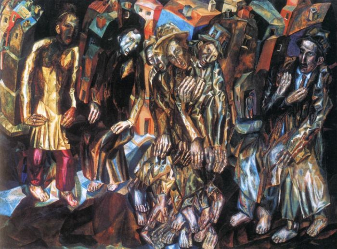 П. Н. Филонов "Перерождение интеллигента", 1914-1915 гг.