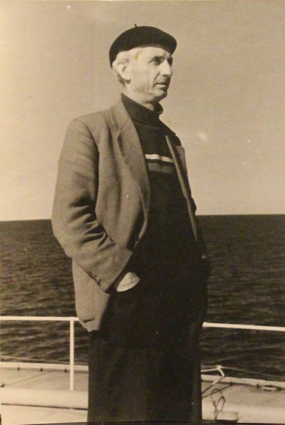 И.Кац на палубе, начало 1970 гг. Фотография из архива семьи